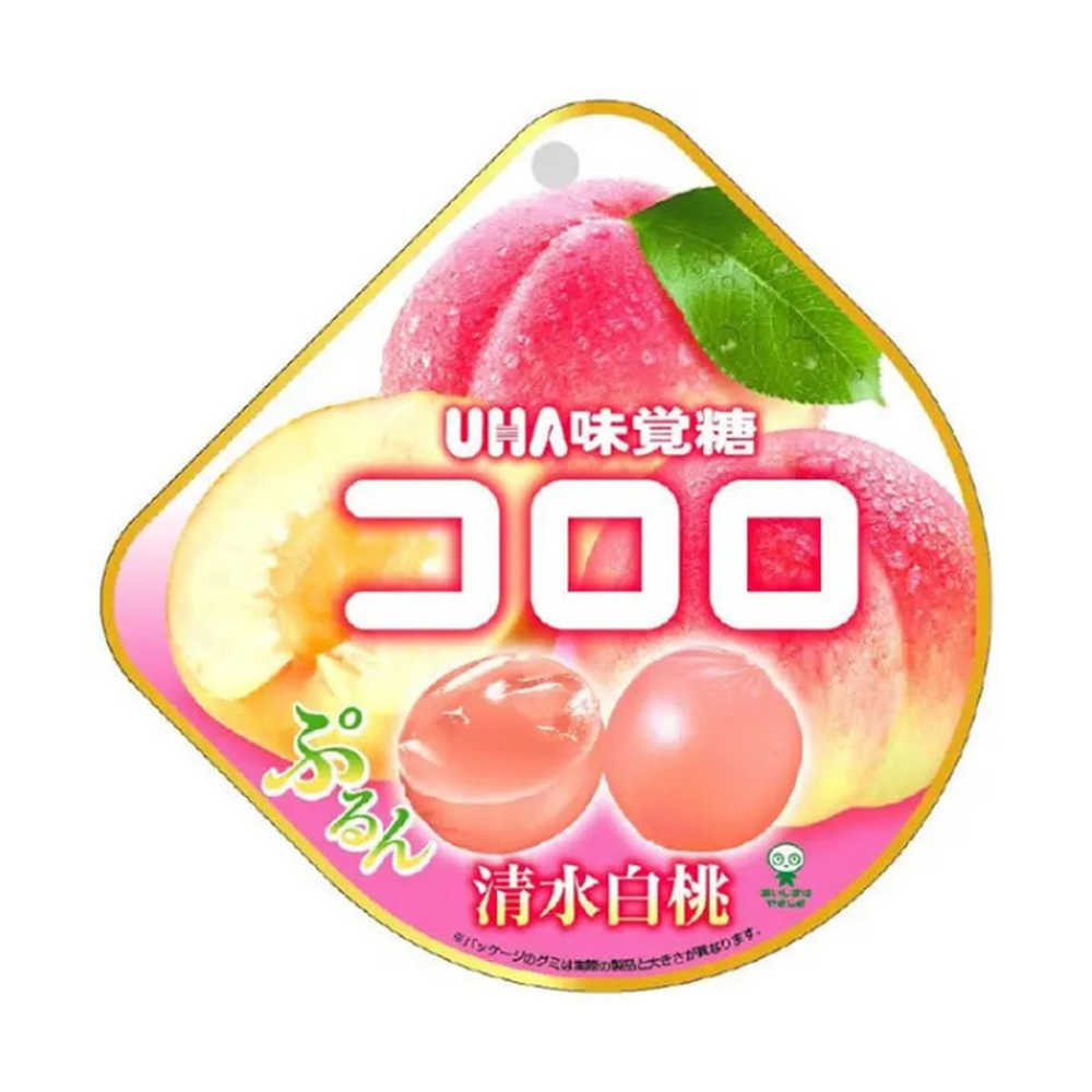 Japan 🇯🇵 - UHA Kororo Gummy Shimizu White Peach - InOutSnackz