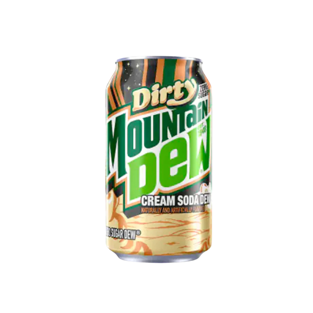 USA 🇺🇸 - Mountain Dew Dirty Cream Soda Dew Zero Sugar - InOutSnackz
