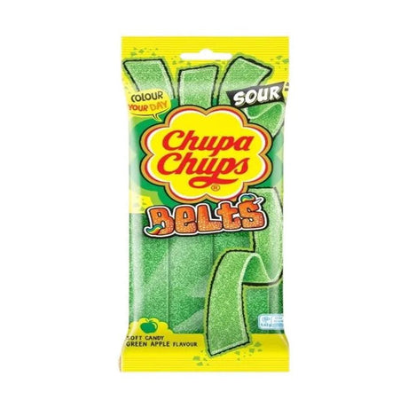 UK 🇬🇧 - Chupa Chups Sour Apple Belts - InOutSnackz