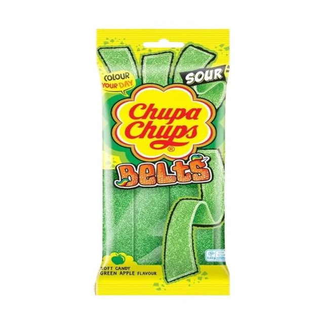 UK 🇬🇧 - Chupa Chups Sour Apple Belts - InOutSnackz