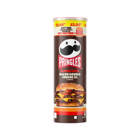 UK 🇬🇧 - Pringles Burger King Bacon Double Cheese XL - InOutSnackz