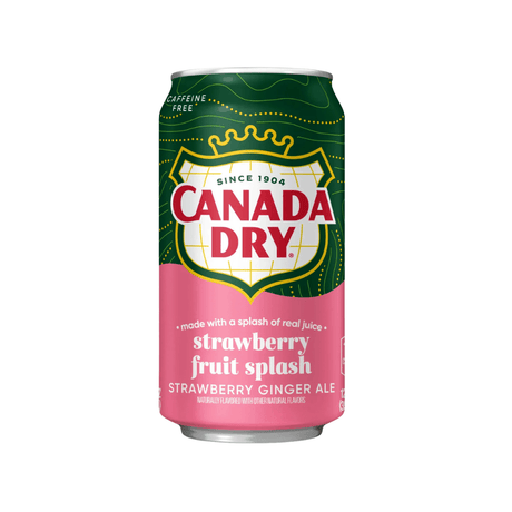 USA 🇺🇸 - Canada Dry Strawberry Fruit Splash - InOutSnackz