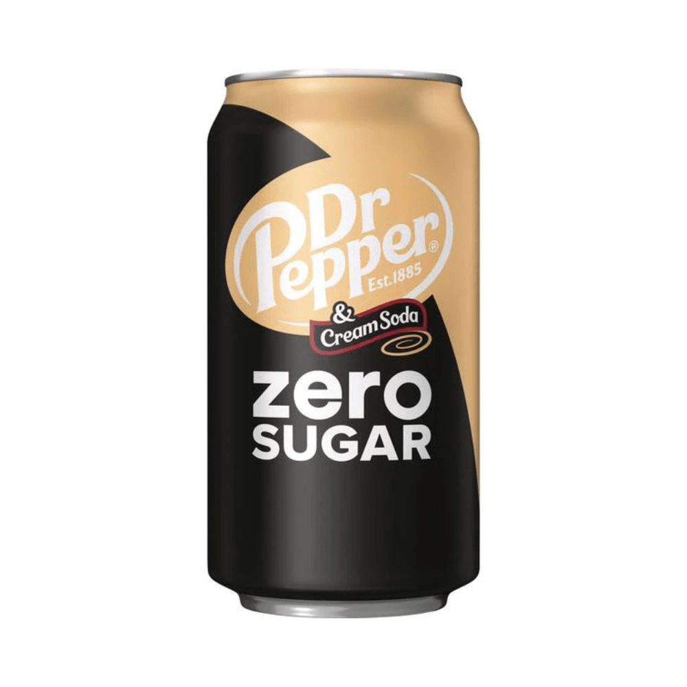 USA 🇺🇸 - Dr Pepper Cream Soda Zero Sugar - InOutSnackz