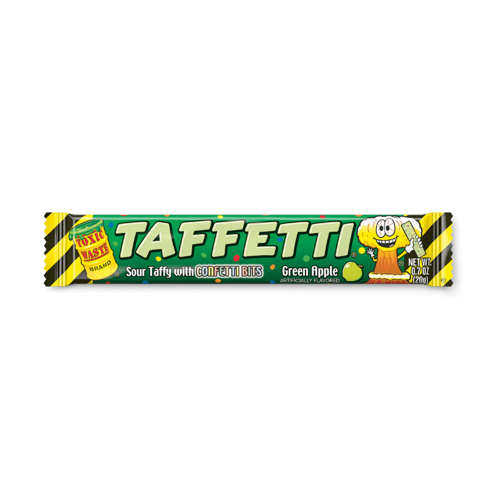 USA 🇺🇸 - Toxic Waste Taffeti Green Apple - InOutSnackz