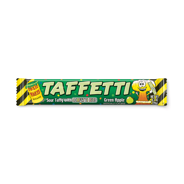 USA 🇺🇸 - Toxic Waste Taffeti Green Apple - InOutSnackz